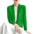 thumbnail image 4 of DondPO Womens Cardigans Sweaters Women's Long Sleeve Ice Silk Knit Skirt V Neck Cardigan Cardigan Sweaters for Women Sweaters for Women Green XL, 4 of 5