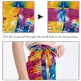 thumbnail image 3 of Tie Dyeing Chiffon Summer Beach Dress for Women with Polyester Straps, 3 of 6