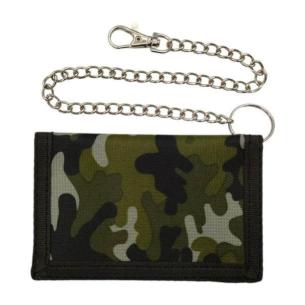 Cartera para exteriores triple, tarjetero, ligera, plegable, novedosa, para hombre, regalo para papá Verde