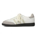 thumbnail image 3 of Women's Vintage Style Leather Sneakers, Lace-up Platform Shoes, 3 of 14