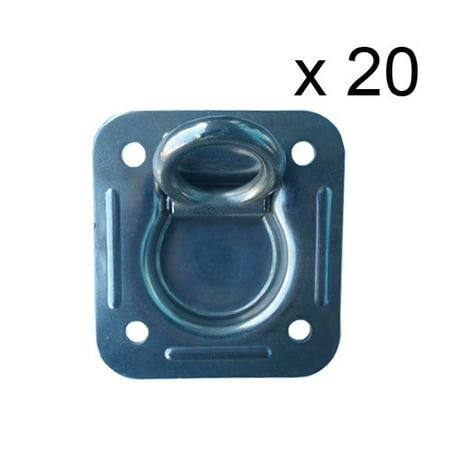 (20 pcs) Stainless Steel Recessed Floor Ring Working Load Limit: 1,666 lbs.