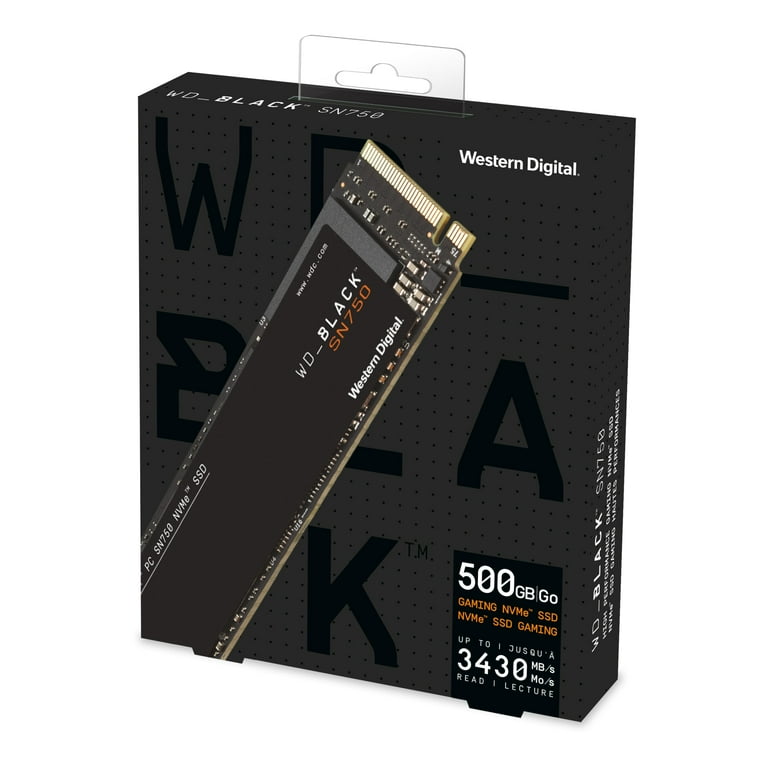 Western Digital® BLACK SN750 NVMe Solid State Drive, 500GB