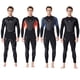 thumbnail image 5 of Advancent Trajes de neopreno Traje de buceo Pantalones de manga larga de secado rápido Protección solar de una pieza Mantener el calor para bucear Deportes acuáticos negro/gris L Advancent OD003281-13, 5 of 6