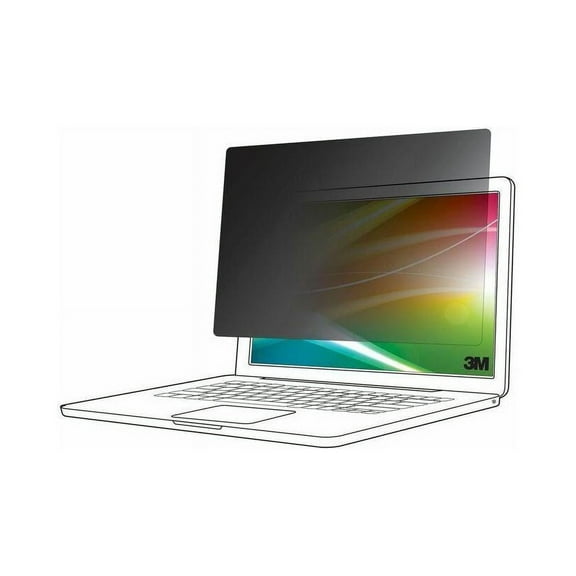 3M™ Bright Screen Privacy Filter for 17in Laptop, 16:10, BP170W1B - For 17" Widescreen LCD 2 in 1 Notebook - 16:10 - Anti-glare
