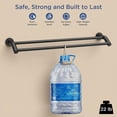thumbnail image 4 of TVOFEK 24 inch Double Towel Bar SUS304 Stainless Steel, Bath Towel Rack for Bathroom Wall Mounted, Matte Black Dual Towel Holder, 4 of 12