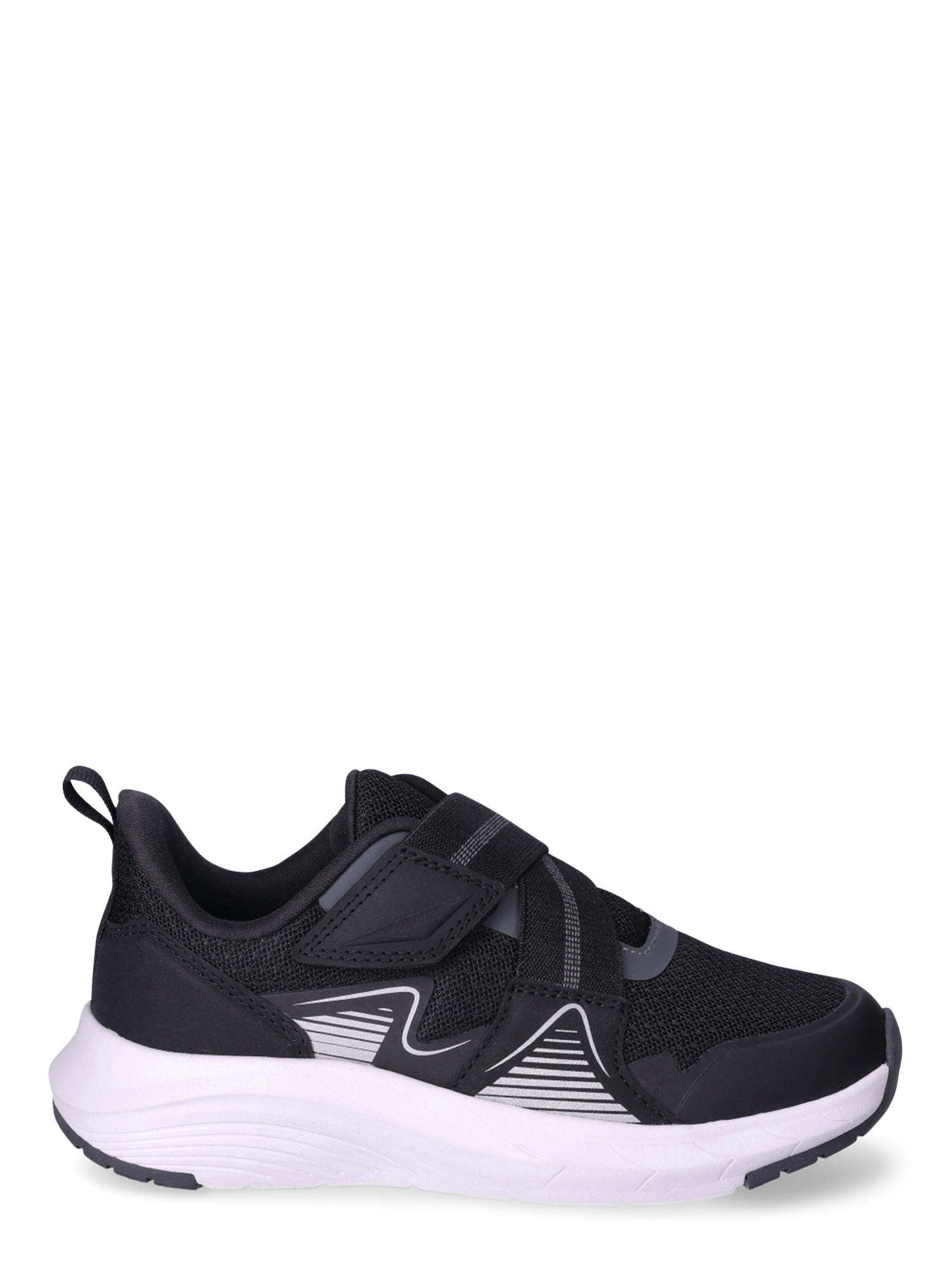 Athletic Works Boys Z-Strap Athletic Sneakers, Black photo 3