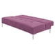thumbnail image 5 of Sofá Cama EL BAZAR STORE Reclinable Vegas Terciopelo Rosa 3 posiciones 75 cm Altura 170 cm largo 80 cm Profundidad, 5 of 6