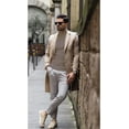 thumbnail image 3 of GHSDFBB Men Regular Fit Basic Lightweight Long Sleeve Pullover Top Mock Turtleneck T-Shirt, 3 of 4