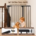 thumbnail image 4 of Baby Safety Gate, 36" Tall, 29.5-43.3" for Stairs and Doorway, Pet Gate for Ages 6 to 36 Months,Black, 4 of 9
