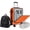 Orange, variant on SmileLine 20 Inch Lightweight Hardside Expandable Carry-On Suitcase with Front Pocket,Orange