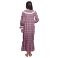 thumbnail image 4 of Moomaya WoMen's Printed Cotton Sailor Collar Sleepwear Button Down Nightdress, 4 of 5
