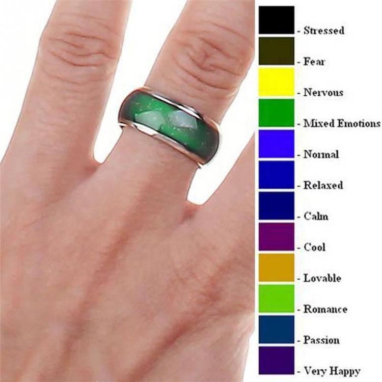 Respectvol dorst Antecedent Elegant Color Changing Mood Rings- Many Colors and Sizes - Walmart.com
