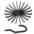 thumbnail image 5 of 3 pcs Swivel Belt, Scarf Holder, Hook For Storage Wardrobes Black, 5 of 5