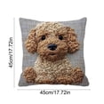 thumbnail image 3 of ddioayh Throw Pillow Cover Animal Print Soft Machine Washable 45x45cm for Sofa Chair Bedroom Home Decor Spring Easter Pet Theme Decorative Gift Idea, 3 of 6