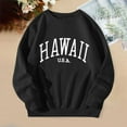 thumbnail image 2 of Women Blouses Quarter Button Pullover Women Sweatshirt Pullover Hoodie Sweaters with Side Slits 8 Year Neon Sweater Big Womens Sweatshirt Pocket Top Ladies Heavy Sweatshirts Womens Long Black M, 2 of 3