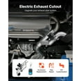 thumbnail image 2 of VEVOR Electric Exhaust Cutout, 2.5 Inch Universal Stainless Steel Exhaust Valve Kit with One Controller Remote Kit, Cut Out Valve, Y Pipe, Remote Control & Box, Fits Trucks, Sedans, Sports Cars, SUVs, 2 of 9