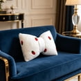 thumbnail image 5 of Dvumao Bowknot Pillow Fleece Embroidered with Insert Modern Cute for Chair and Entryway Bench, 5 of 7