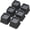 Black 6 Pack, variant on Bed Risers 1 Inch Set of 9, Heavy Duty Bed Elevators Lifts Up 2,000 lbs Furniture Risers for Bed Frame and Sofa, Grey