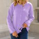 thumbnail image 4 of Blusa informal de manga larga con cuello redondo y cuello redondo para mujer Fridja  czfsfas3648, 4 of 5