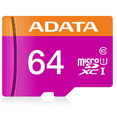 thumbnail image 4 of 5 Piezas De Micro Sd Adata Ausdx64guicl10 Con Adaptador 64gb, 4 of 4