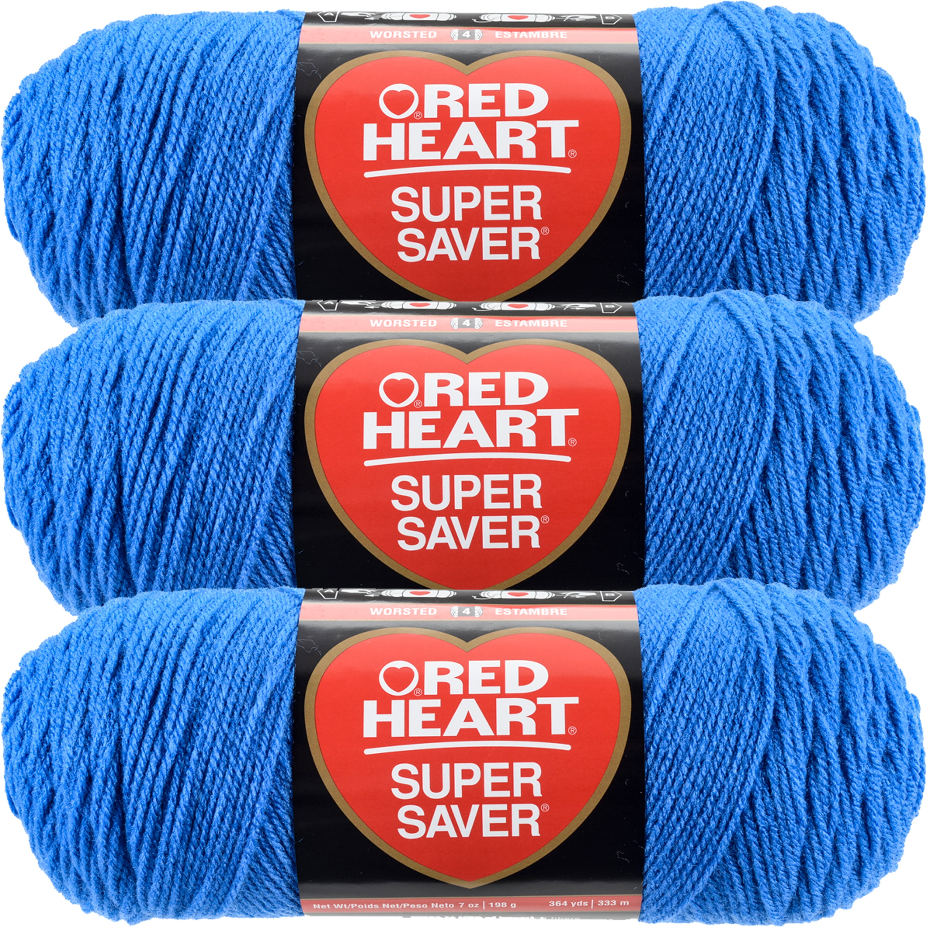 Red Heart Super Saver OCEAN Shades of Blue 5 oz 100% Acrylic Worsted Wt #4.SDL