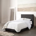 thumbnail image 3 of CorLiving Nova Ridge Dark Gray Fabric Twin Size Platform Bed with Headboard, 3 of 10