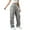 Gray 1, variant on HUJlwoi Cargo Pants Women Lightweight Wide Leg Elastic High Waist Pants with Pockets Athletic Streetwear Casual Loose Trousers