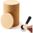 thumbnail image 1 of 600 Pcs Coffee Filters Paper, 51mm Round Unbleached Coffee Filter, Disposable Natural Espresso Replacement Paper Filter Compatible With Aeropress Coffee Makers, Espresso Makers, 1 of 6
