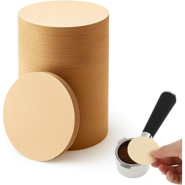 600 Pcs Coffee Filters Paper, 51mm Round Unbleached Coffee Filter, Disposable Natural Espresso Replacement Paper Filter Compatible With Aeropress Coffee Makers, Espresso Makers