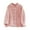 Pink, variant on LOPECY-Sta Super Soft Pajamas for Women Winter Solid Color Fleece Long Sleeved Button V Neck Top Warm Ultra Comfy Lounge Furry Home Clothes