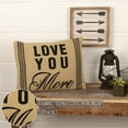 thumbnail image 2 of VHC Brands Burlap Graphic Pillow, 14x18, Love You More, 2 of 6