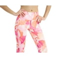 thumbnail image 2 of ID Ideology Women's Compression Petal Print Side Pocket Cropped Leggings Pink Size X-Small, 2 of 3