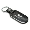 thumbnail image 2 of Infiniti Logo 100% Real Black Carbon Fiber Tag Style Key Chain, 2 of 6