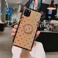 thumbnail image 3 of Estuche de diseño cuadrado compatible con Iphone 13 Pro Max, Luxury Love Glitter Tpu Protección a prueba de golpes Estuche para teléfono resistente con soporte para anillo Feliz Sencillez, 3 of 3