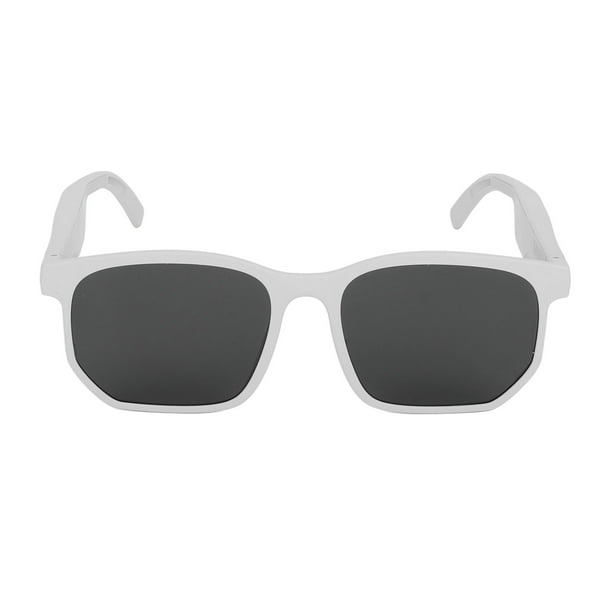 Gafas inteligentes Gafas ligeras Hablar Escuchar música Bluetooth 5.0 Gafas de audio para adolescentes Adultos Gris Blanco