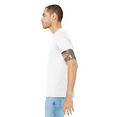 thumbnail image 3 of BELLA + CANVAS Triblend T-Shirt for Men, Short Sleeve Crew Neck Modarn Fit Tee, Solid White, S, 3 of 4