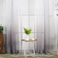 thumbnail image 3 of ZOUSSIQI Gradient Sheer Rod-Pocket Window Curtain Bedroom Balcony Drape (Gray-Blue Gradient) JU316-129921, 3 of 10