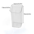 thumbnail image 3 of Dongrere Wall Mount Clear Plastic Utensil Holder, Kitchen Cutlery Organizer for Fork Spoon Knife, Transparent Caddy for Cabinet Door Pantry, M Size, 3 of 7