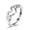 14K White Gold-Plated, variant on Promise Hand Heart Ring for Women 14K Black Gold Plated for Everyday Size 6 Gift Box Included