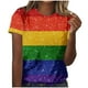 thumbnail image 1 of Camisetas de Manga Corta para las Mujeres Poliéster Ligero, Cuello Redondo Lgbt + Imprimir Top Casual, Camiseta Elegante para las Vacaciones Y la Fiesta, 1 of 5