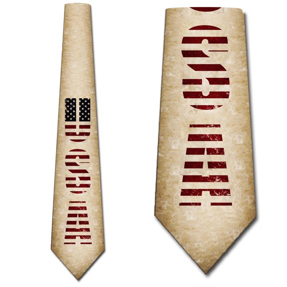 Patriotic Ties Mens USA Flag Necktie by Three Rooker