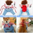 thumbnail image 3 of Pet Deadly Doll Dog Costume, Cute Dog Clothes Funny Halloween Christmas Cosplay Costume for Small Medium Dogs, 3 of 7