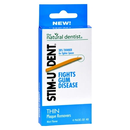 UPC 334362000201 product image for Stim-U-Dent Thin Plaque Removers  4 packets of 40 picks | upcitemdb.com