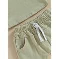 thumbnail image 6 of Bagilaanoe 2pcs Toddler Baby Boy Short Pants Set Sleeveless Tank Tops + Shorts 6M 12M 18M 24M 3T Kids Casual Summer Outfits, 6 of 9