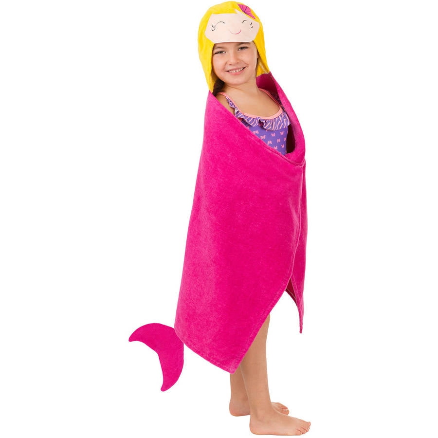 mermaid hooded towel