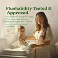 thumbnail image 3 of Tree Free Flushable Wipes Certified Flushable Septic Safe Biodegradable Chemical Free Unscented Wipes for Adults made with Renewable Bamboo Based Viscose (Pack of 3 Total of 180), 3 of 4