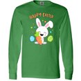 thumbnail image 3 of Inktastic Happy Easter Bunny with Eggs and Carrot Long Sleeve T-Shirt, 3 of 5