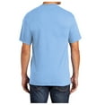 thumbnail image 2 of Men's Core Blend Cotton/Polyester Pocket Tee Light Blue 6X-Large, 2 of 4
