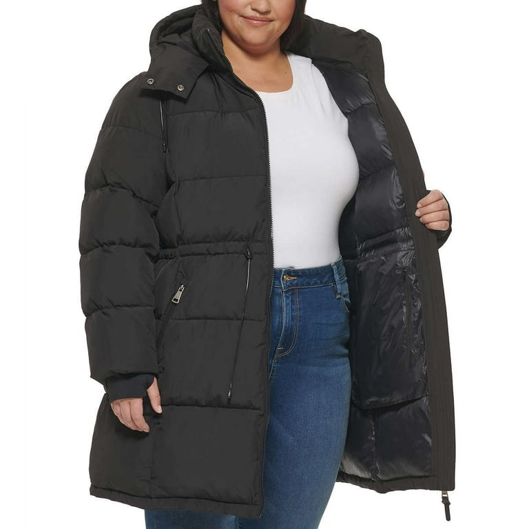 Jacket Womens Dkny Long Down Jacket DKNY Women's Long Puffer Parka