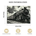 thumbnail image 2 of Nawypu  Black and White Train Canvas Wall Art Large Steam Trains in Progress Canvas Wall Art, 2 of 5